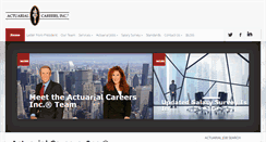 Desktop Screenshot of actuarialcareers.com