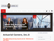 Tablet Screenshot of actuarialcareers.com